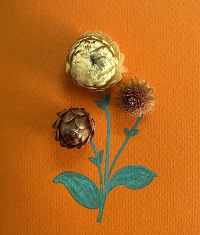 Handmade small art by Pooja Srivastava — resin and painted surface exploration
