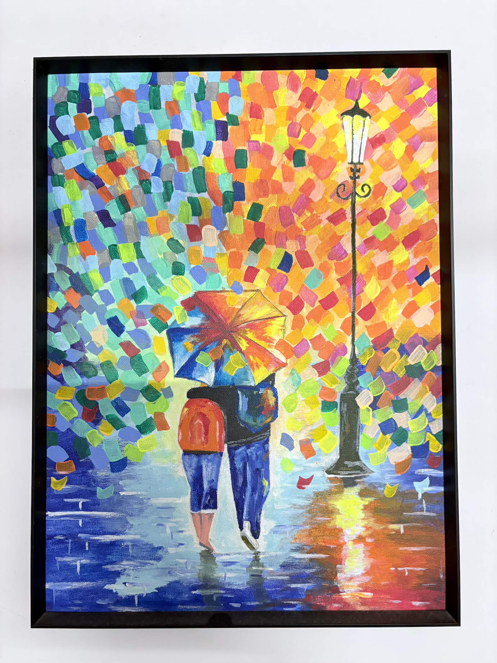 Lovely Couple — acrylic on canvas by Deepak Tidke, 2024