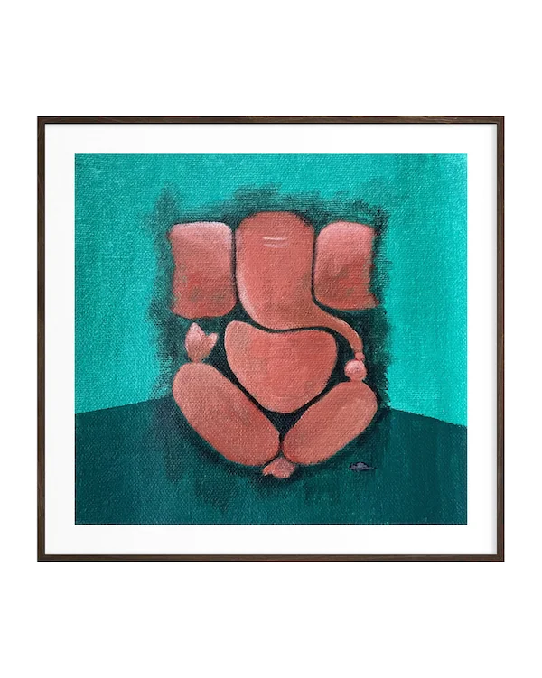 For Ganesha Series- 2 — acrylic on canvas by Deepak Tidke, 2026