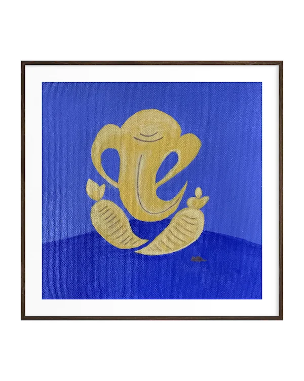 For Ganesha Series- 3 — acrylic on canvas by Deepak Tidke, 2026